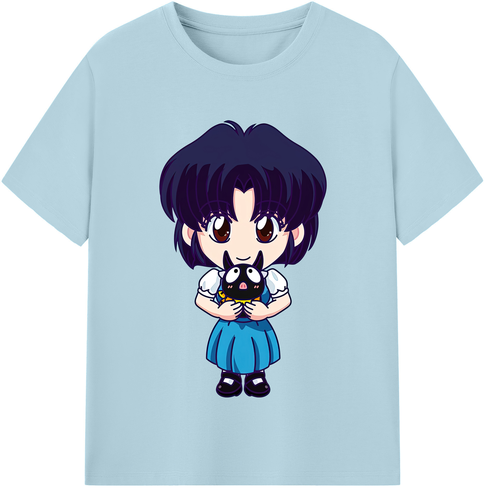 （画像用） 美少女戦士セーラームーン 水野 亜美 みずの あみ Sailor Moon Mizuno Ami 綿100％半袖Tシャツ（フロントプリント）